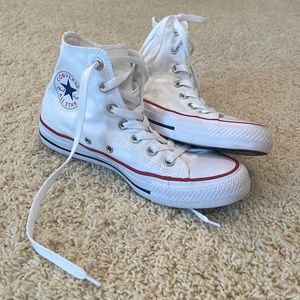 White High-Top Converse All-Stars